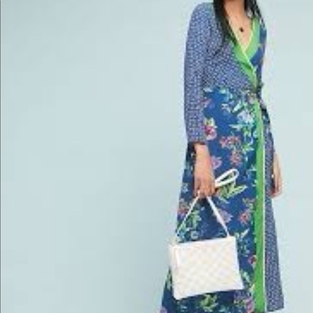 Anthropologie kimono style wrap Dress size 4